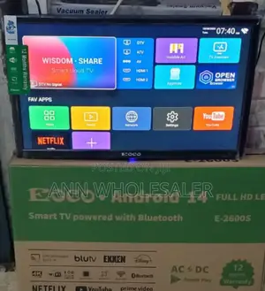 26 Inches Ac/Dc Ecco Smart Android Digital Tv With Bluetooth