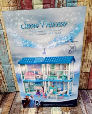 89 Pieces of Snow Princess Doll House for Kids