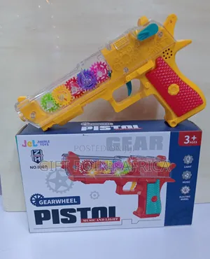 Battery Operated Gear Gun for Kids With Led Lights