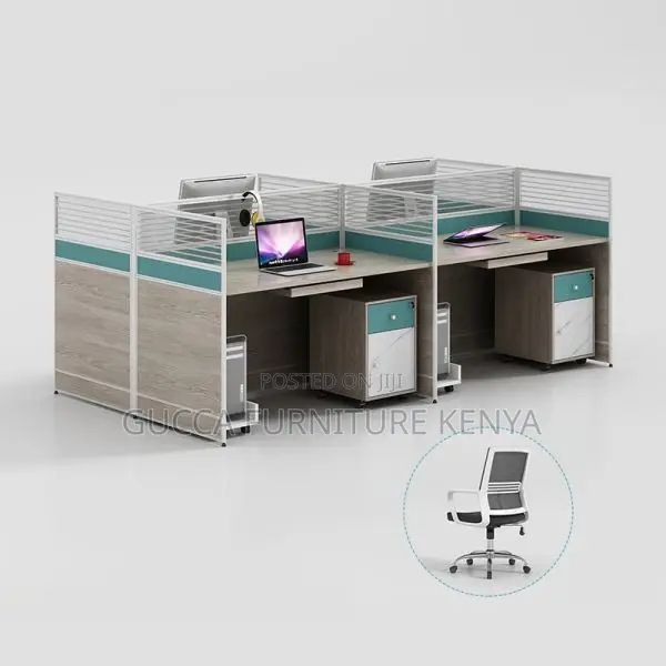 Workstations:4-Way Modular Adaptable Office Workstation