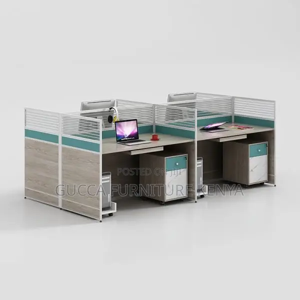 Workstations:4-Way Modular Adaptable Office Workstation