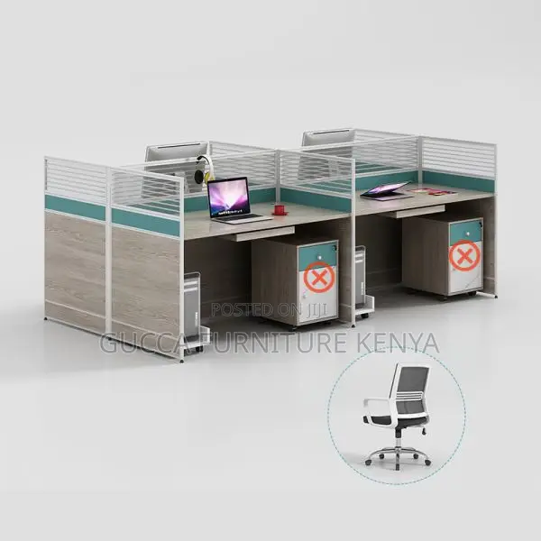 Workstations:4-Way Modular Adaptable Office Workstation