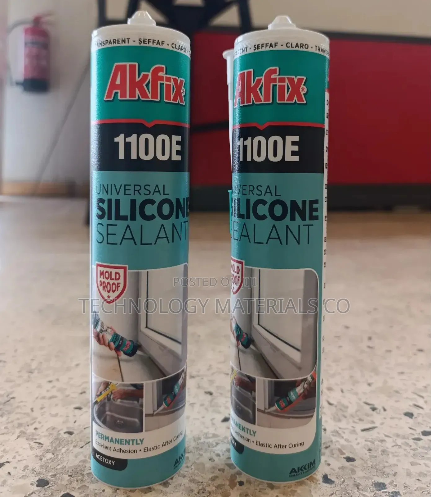 Akfix Acetoxy Silicone Sealant (280g)