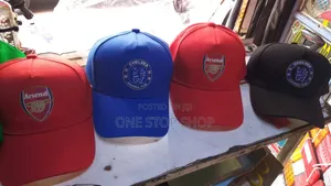 Arsenal and Chelsea Football Caps in Colors