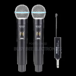 Bomge Uhf Dual Cordless Wireless Microphone