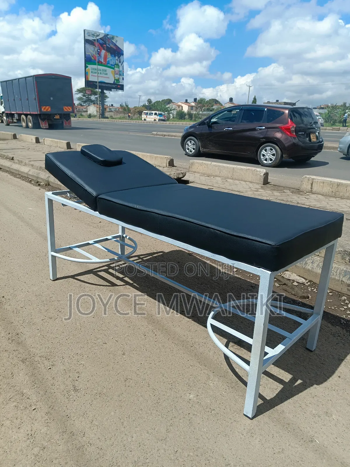 High Quality, Massage Bed, White and Black