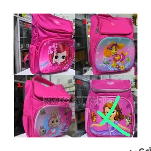 Pink*Cartoon Themed School Backpack