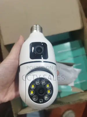 Wireless Dual Lens Bulb PTZ Camera V360 1080p 2mp