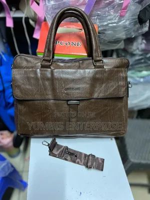 Dark Brown Leather -Laptop/Shoulder Bags at 1800