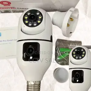 Wireless 2in1 Bulb PTZ Camera V360 1080p 2mp