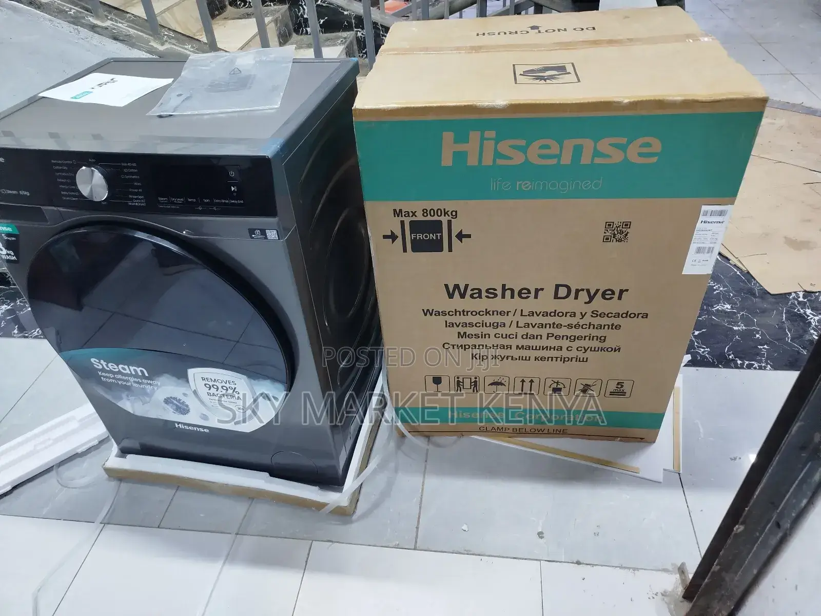 Hisense 8/5 Kg Front Load Washing Machine Wd3s8043bt