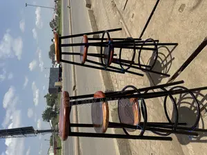 Wooden Round Mahogany Stools