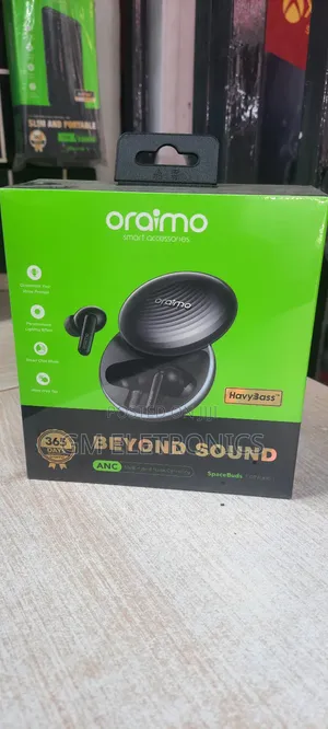 New Oraimo Spacebuds Heavybass-50db Hybrid Noise Cancelling