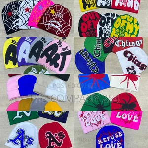 Knit Hat Beanies Skull Ghost Knitted Y2k Warm Beanie Hats