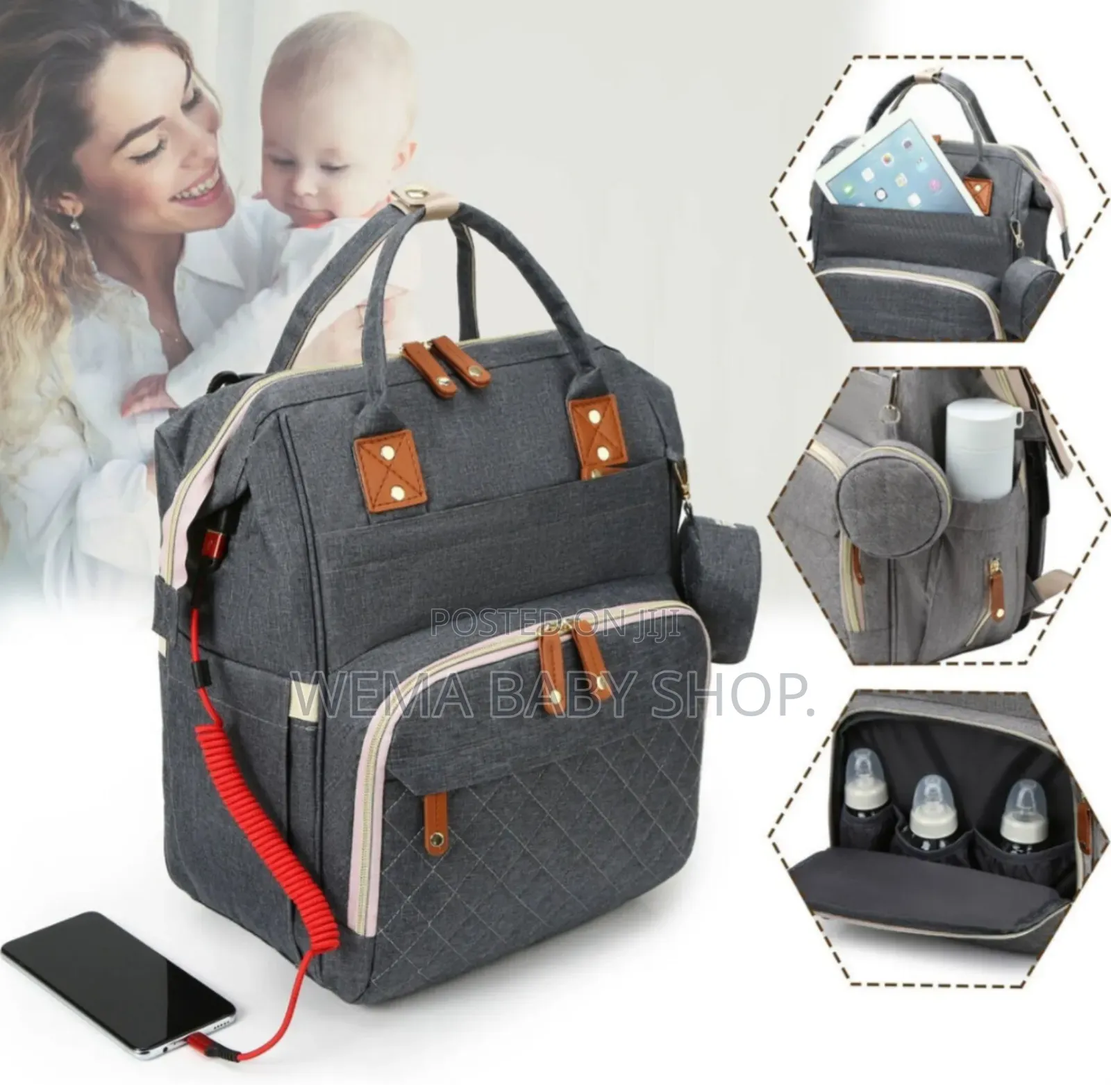 Multifunction Large Capacity Baby Diaper Backpack