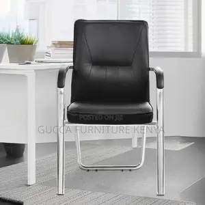 Office Chairs: Ergonomic Leather Boardroom Chair Fixed Arms