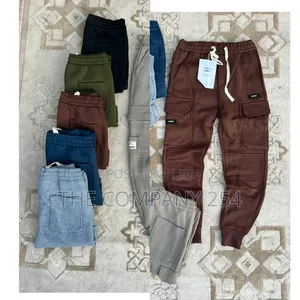 Quality Cotton Designed Plain Side Pocket Cargo Pants