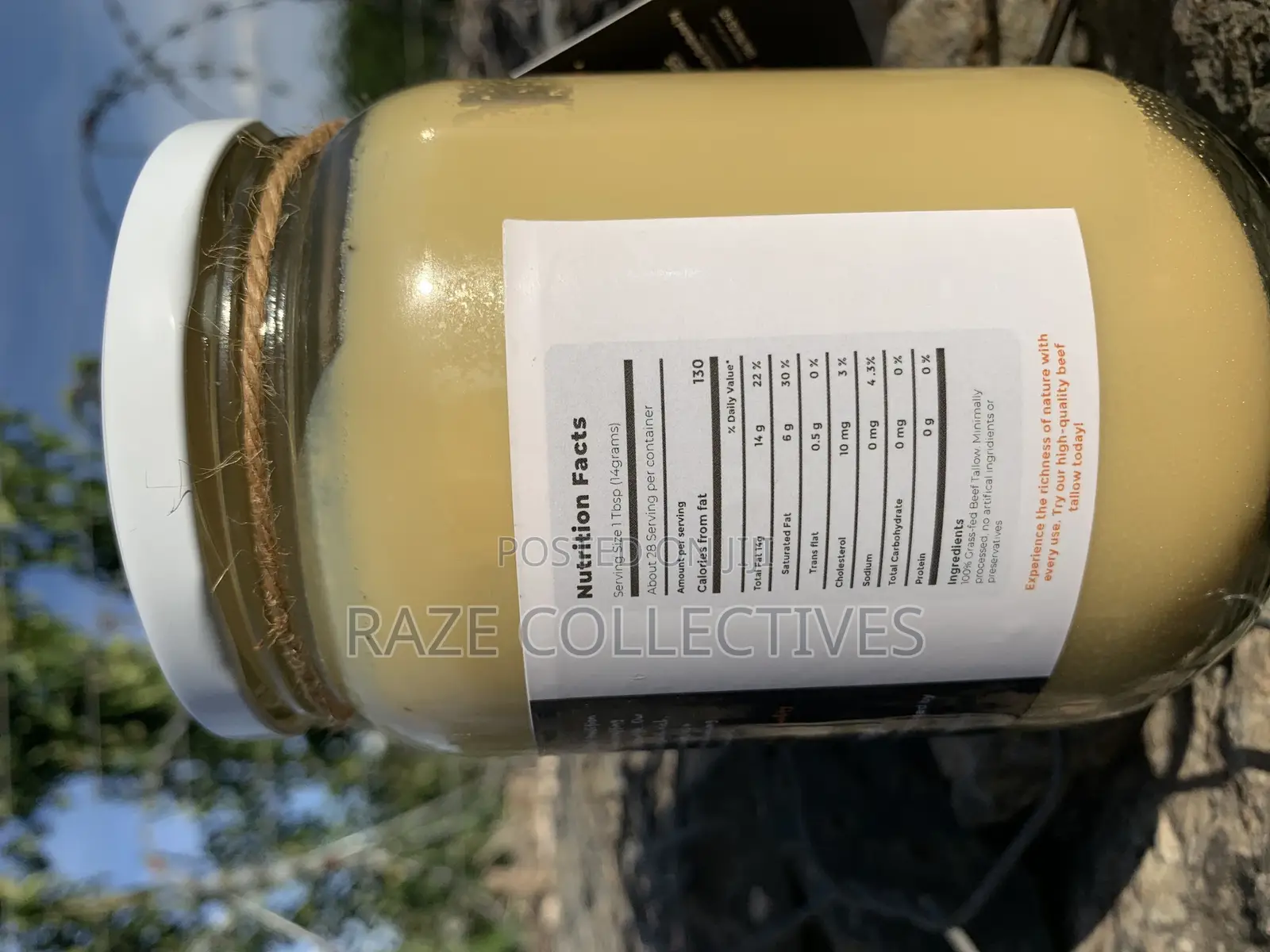 Raze Beef Tallow Cooking Fat