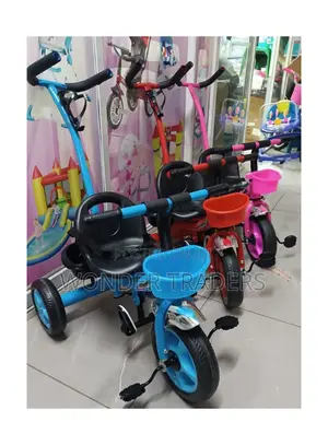 Tricycles With Push Handle
-All Colours Available
