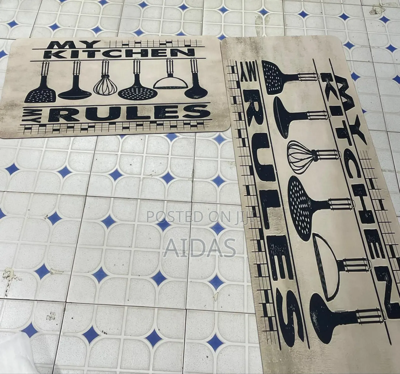 2pcs Kitchen Mats