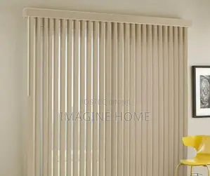 Plain Cream Vertical Blind Window Blinds