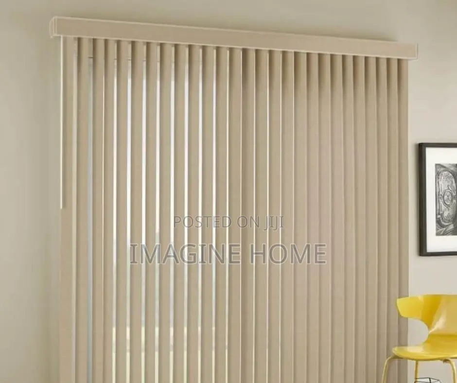 Plain Cream Vertical Blind Window Blinds