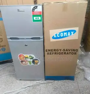 Ecomax 118litres Shiny Silver Double Door Refrigerator