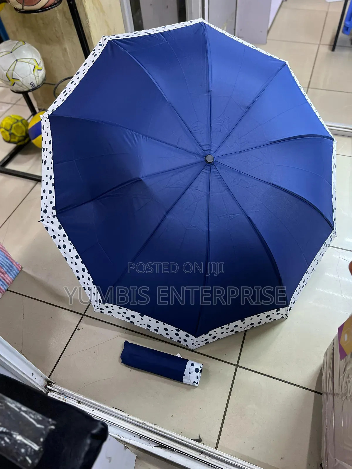 Navy Blue Large Big Umbrellas