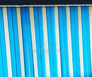 Blue White Window Blinds Vertical Blinds