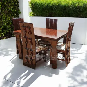 Dining Set, a Gorgeous Walnut Brown Dining Set