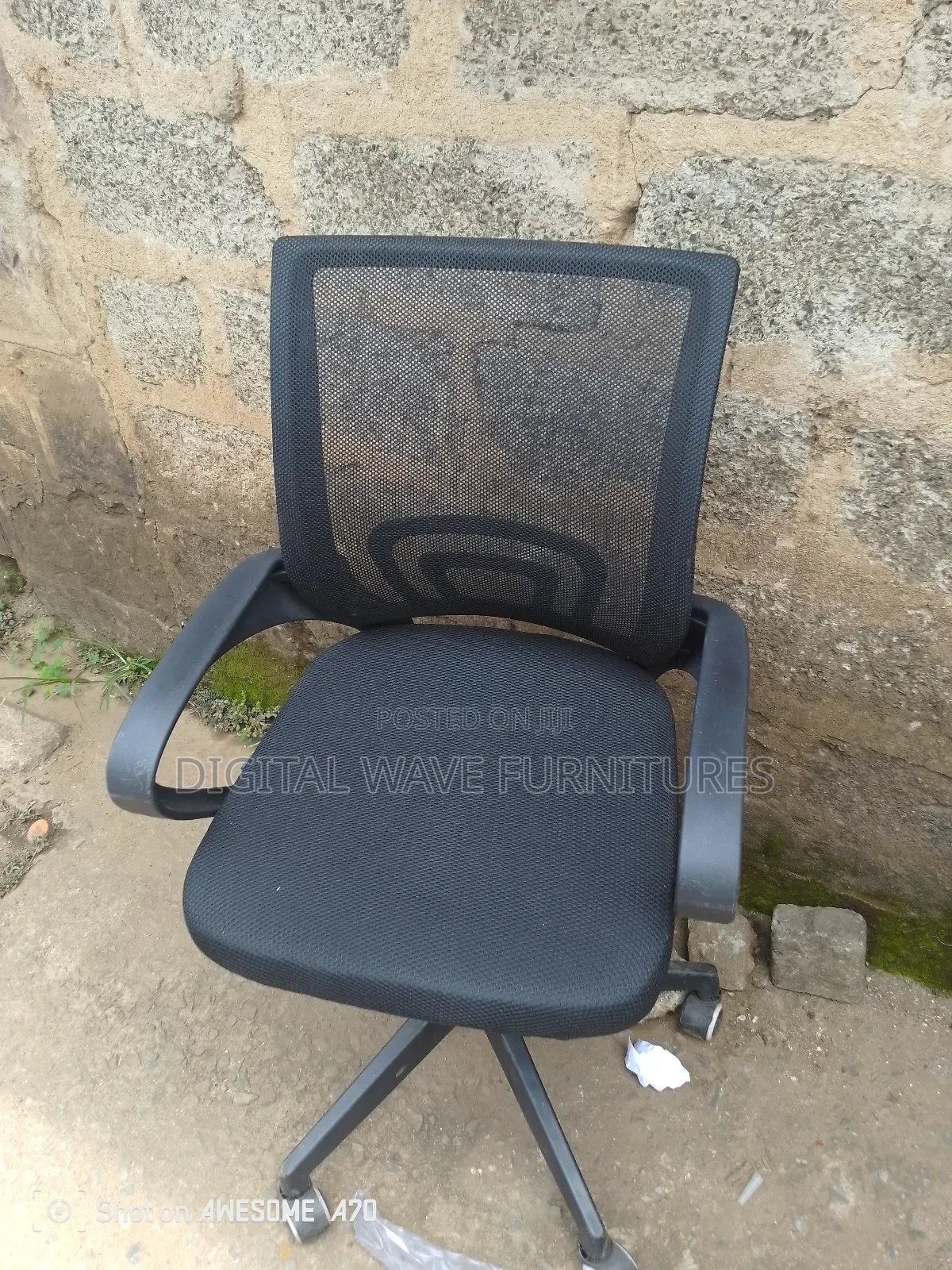 Rotating Office Chair, Mesh Type