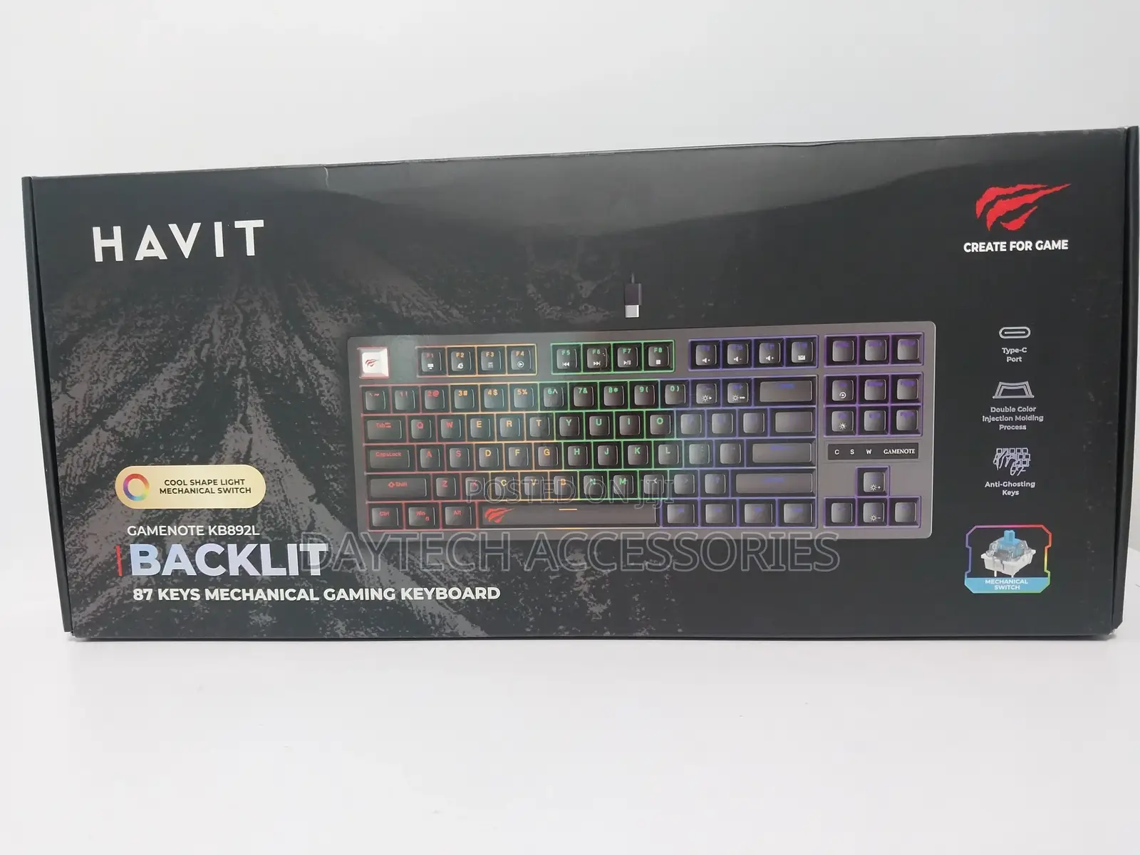 Havit Mechanical Keyboard, Wired Compact Pc Keyboard