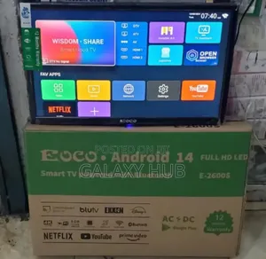 26 Inches Ac/Dc Ecco Smart Android Digital Tv With Bluetooth