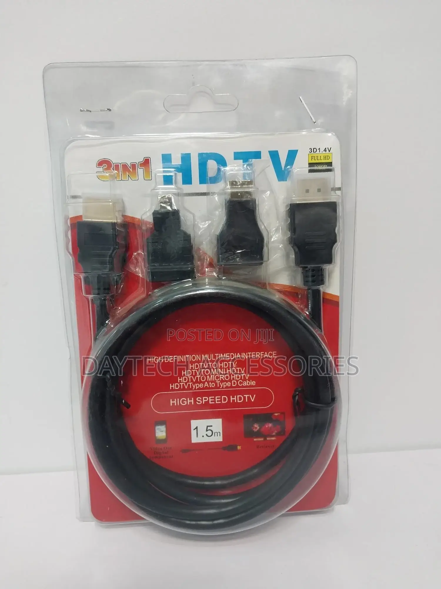 Multifunction Hdmi 3 in 1 Cable With Micro Andmini Connector