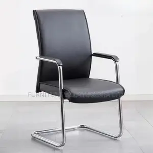 Office Chair With Armrest; Executive Leather Visitor Chair