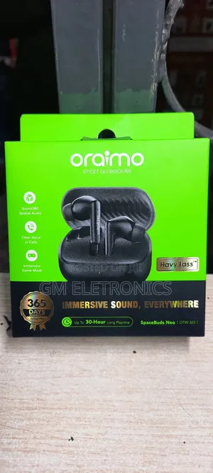 Original Oraimo Spacebuds Neo Earbuds-Black