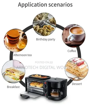 3in1 Oven With Coffee Maker Grill