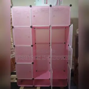 Portable Plastic Wardrobe 3-Columns