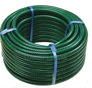 1/2 Inch X 15 Metres Premium Green Braided Garden Hose Pipe
