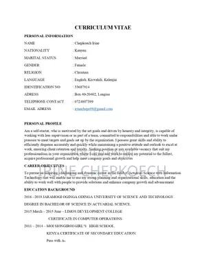 Advertising Marketing CV