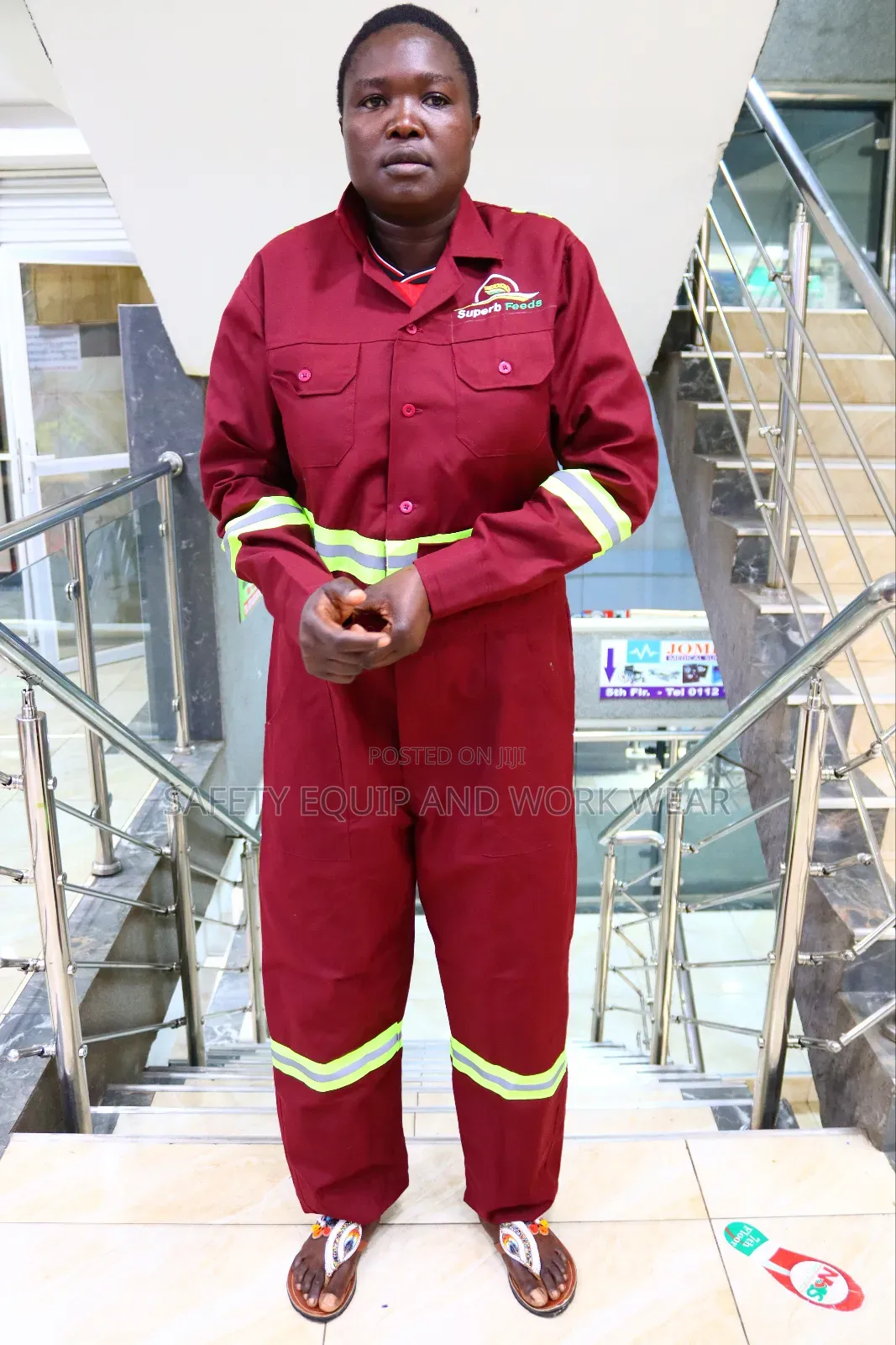 Maroon Reflective Overall