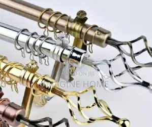 Silver Color Curtain Rods