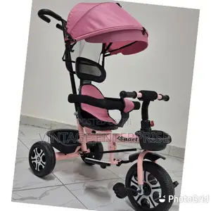 Push Handle With Canopy Tricycle
