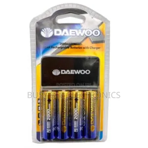 Daewoo 4 Aa Rechargeable Batteries Plus Charger