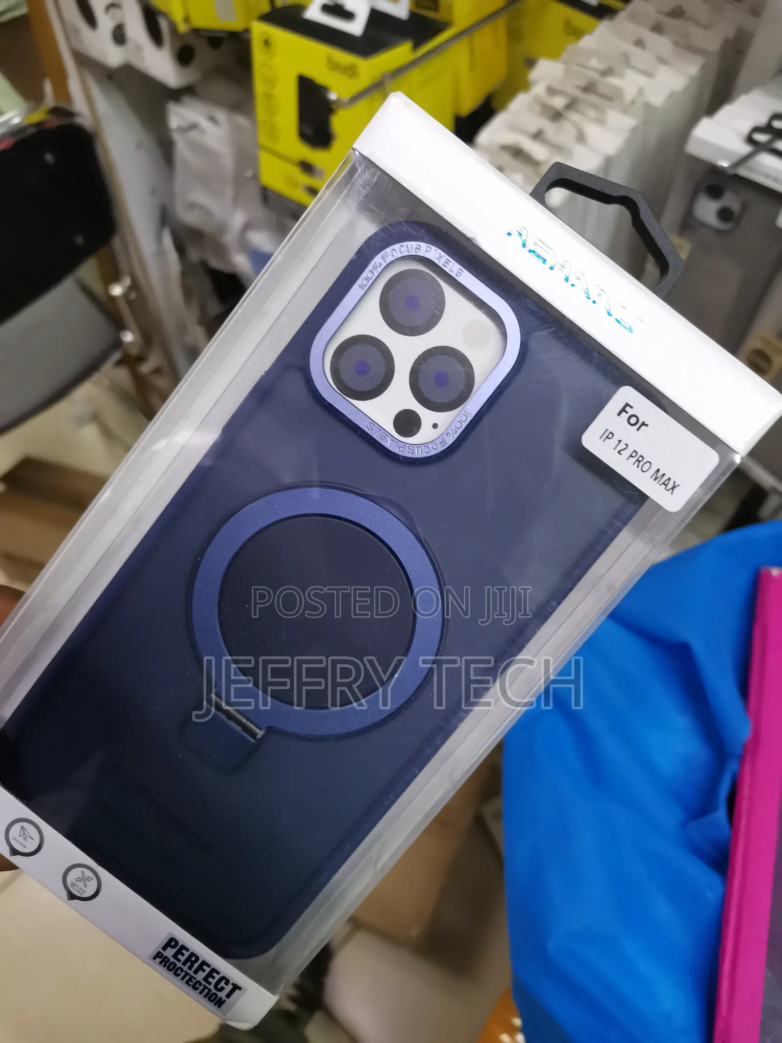 Magnetic Ring Stand Case for iPhone 12 Pro Max 360°Rotatable