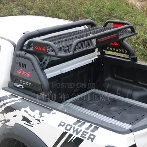 Black Roll Bar With Cargo Basket