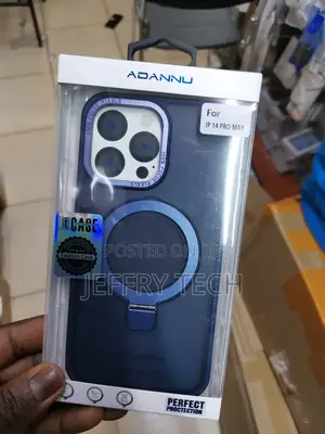 Adannu iPhone 14 Pro Max Ostand Magnetic Case -Blue