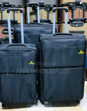 Black Travel Bags/ 3 In1 Suitcase