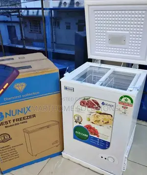 White Nunix 100 Litres Electric Deep Freezer