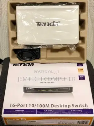 Tenda 16-Port Fast Ethernet 10/100mbps Desktop Switch S16